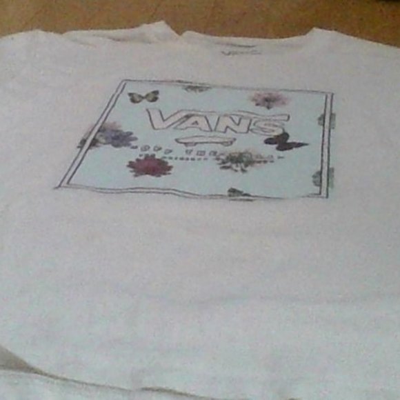 Vans shirt with flowers and butterfly - Picture 2 of 3